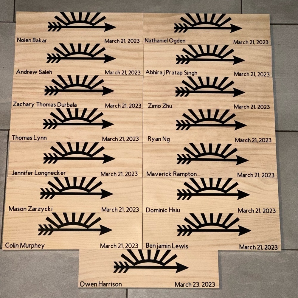 HANDMADE Arrow Of Light Signs